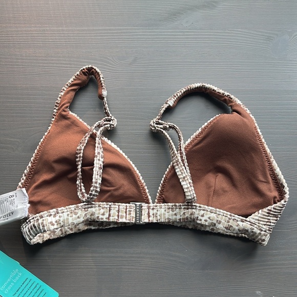 NWT Seafolly Serpentine Triangle Bikini Top - Picture 5 of 8
